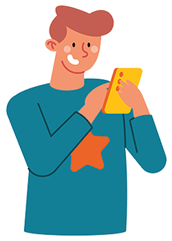 Person holding a phone for taxi booking